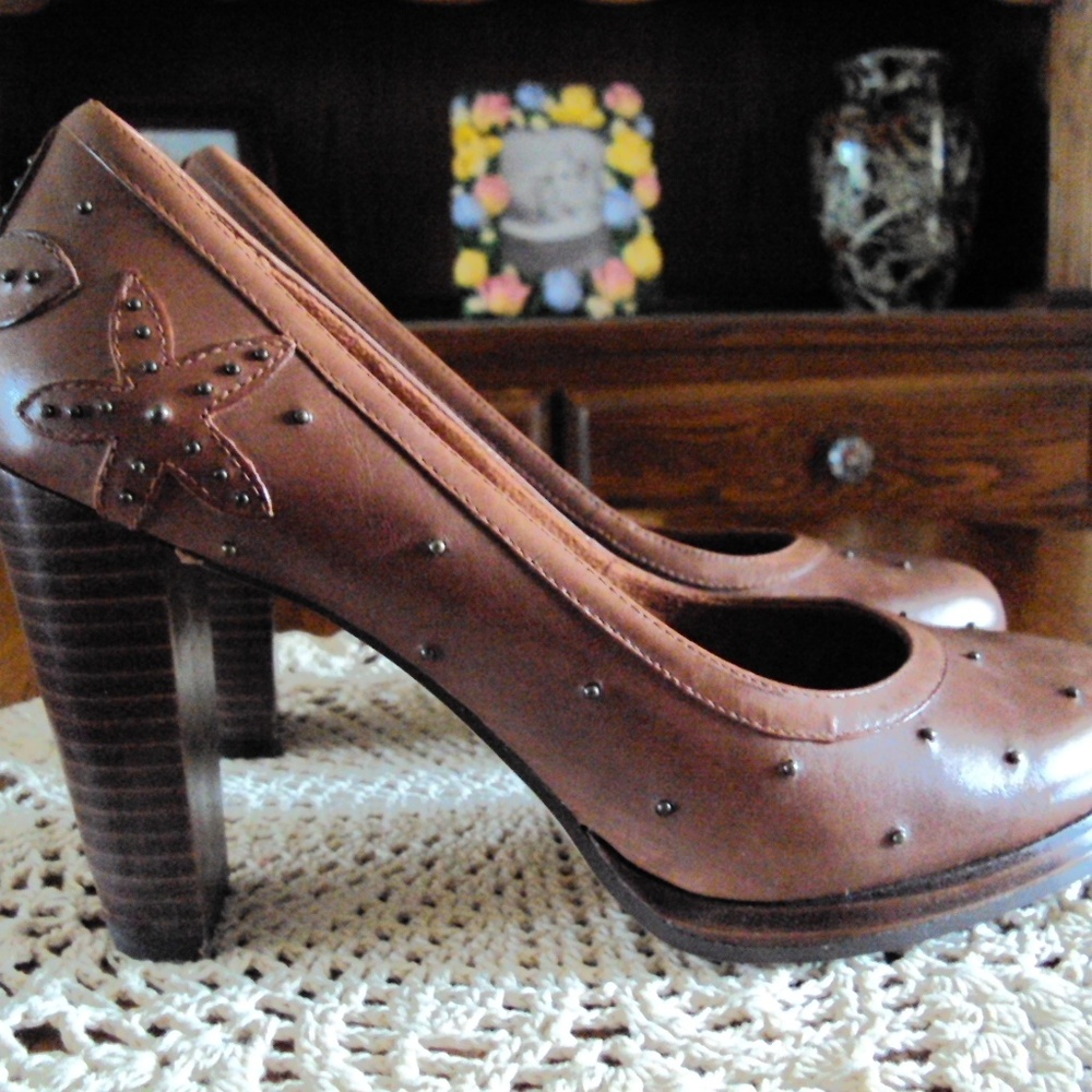 Seychelles *Eel* Leather Platform Pump 8 **Made I… - image 1